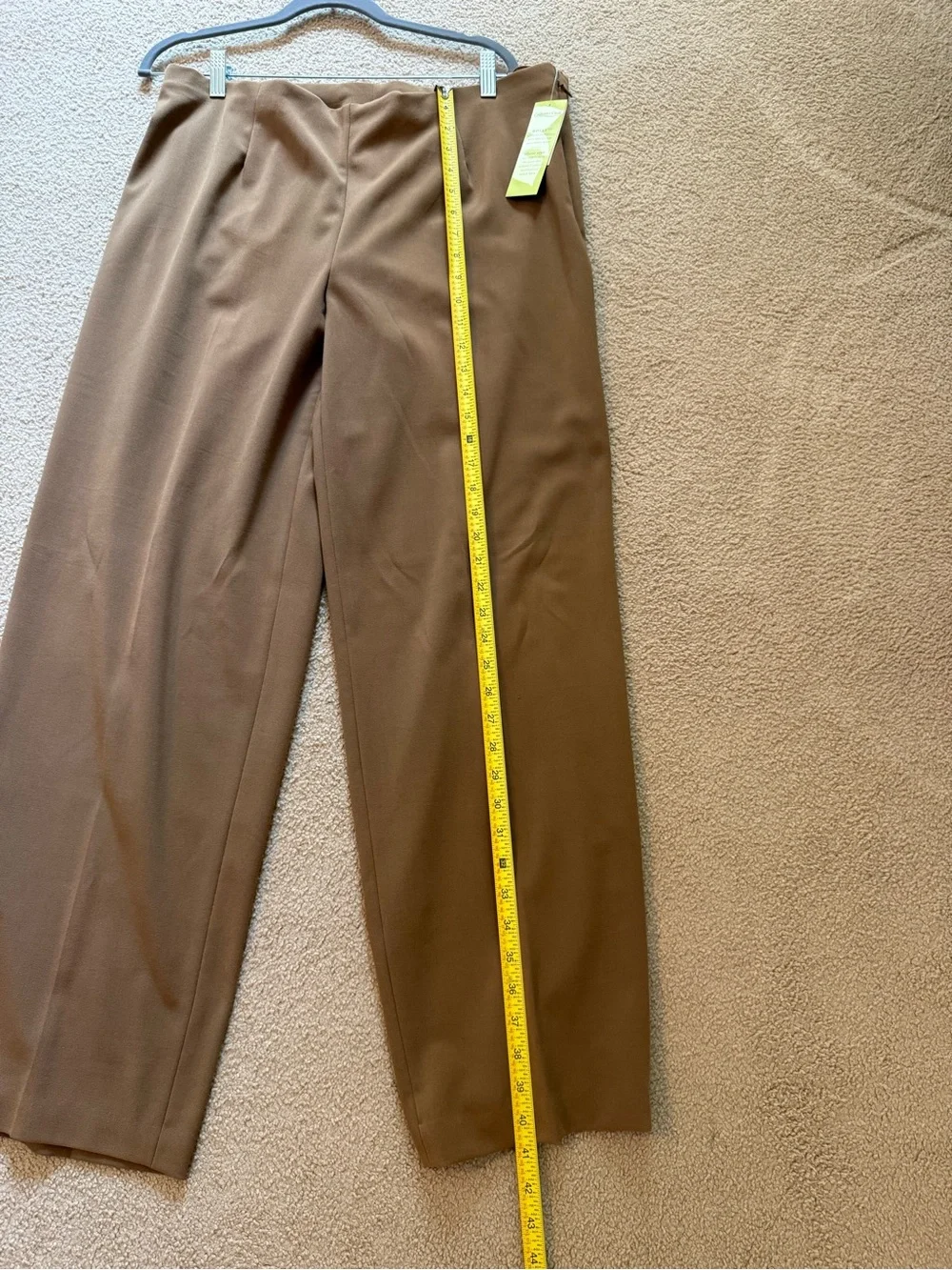 NWT Coldwater Creek | Tan Khaki Side Zip Holly Fit Pants | Size 18W